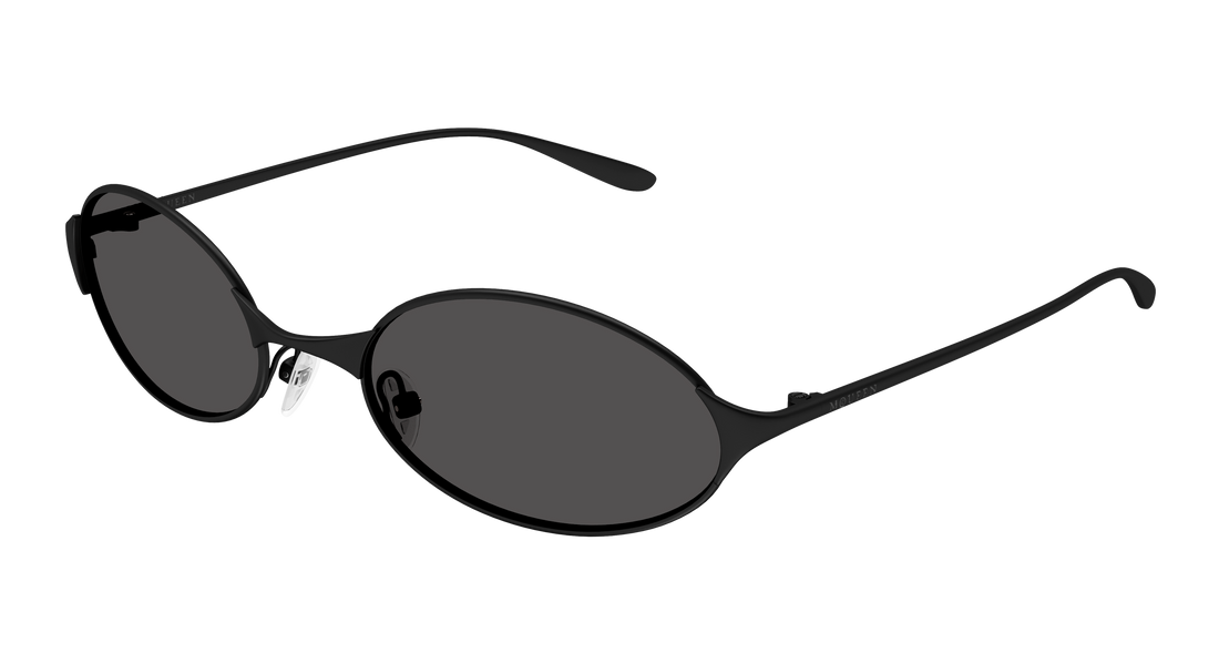 Solbriller alexander mcqueen am0589s 001 negro round/oval/panthos unisex størrelse 55mm - Hovedvisning