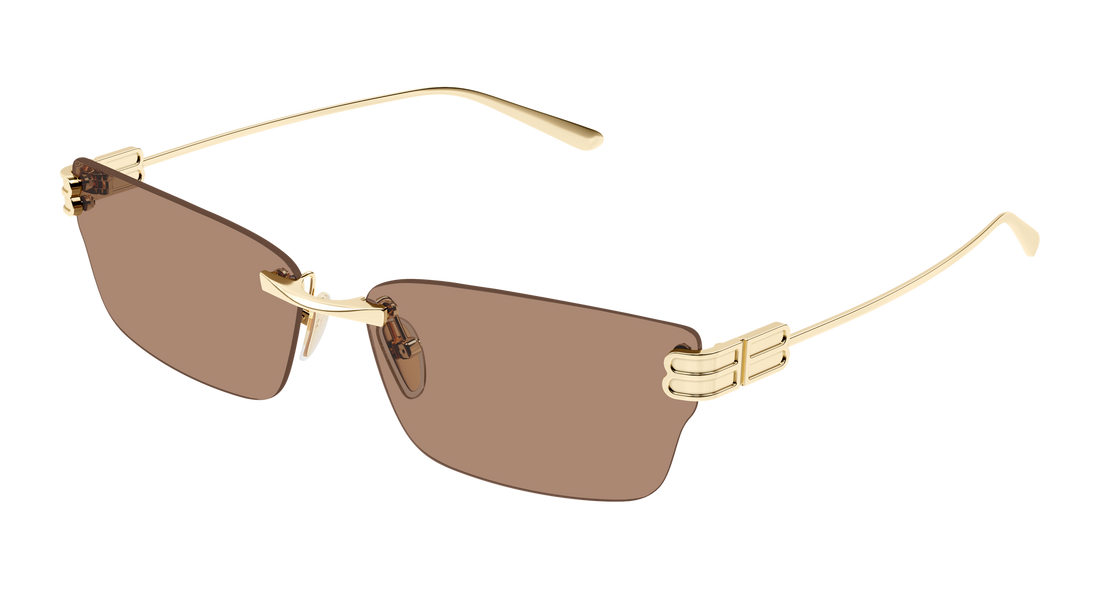 Occhiali da sole balenciaga bb0487s 004 dorado cat eye femenino taglia 63mm - Vista principale