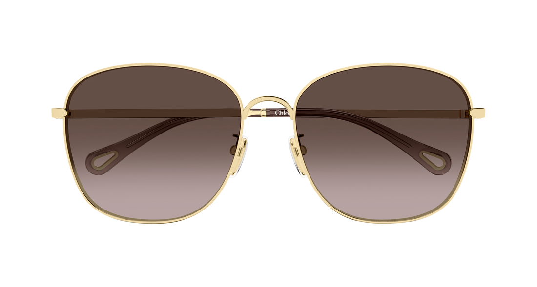 Zonnebrillen chloé ch0407sk 002 dorado round/oval/panthos femenino maat 59mm - Detailaanzicht