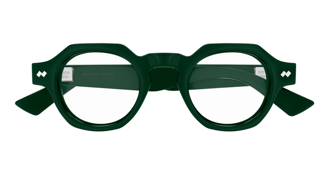 Okulary korekcyjne bottega veneta bv1487o 005 verde round/oval/panthos unisex rozmiar 44mm - Widok szczegółowy