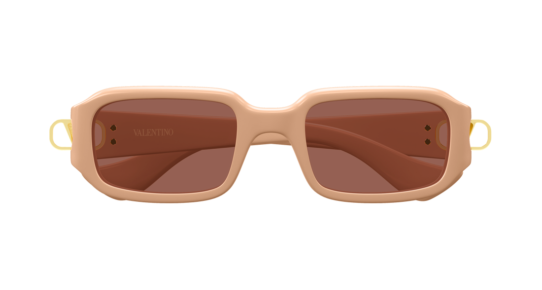 Solbriller valentino vg0016s 006 beige rectangular / squared femenino størrelse 53mm - Detaljeret visning