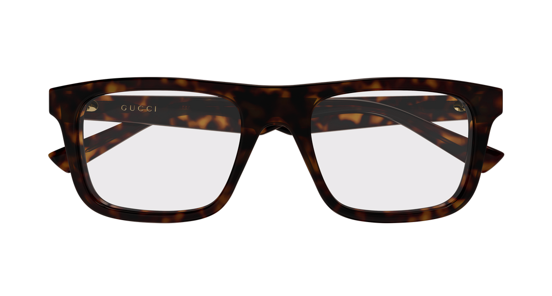 Lunettes de vue gucci gg2184o 002 havana rectangular / squared masculino taille 52mm - Vue détaillée
