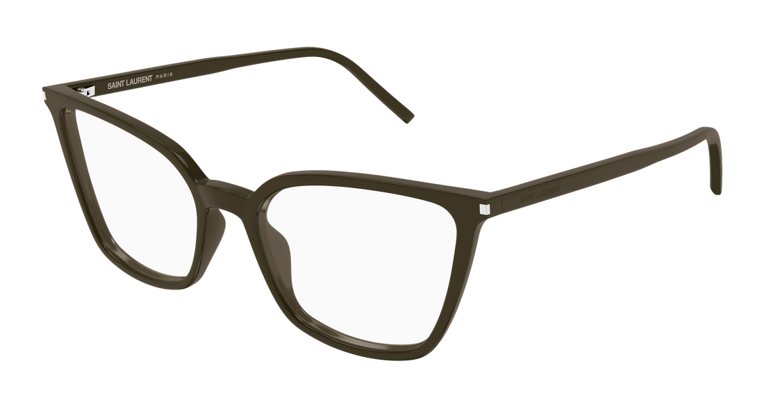 Occhiali da vista saint laurent sl 669 005 marron cat eye femenino taglia 54mm - Vista principale