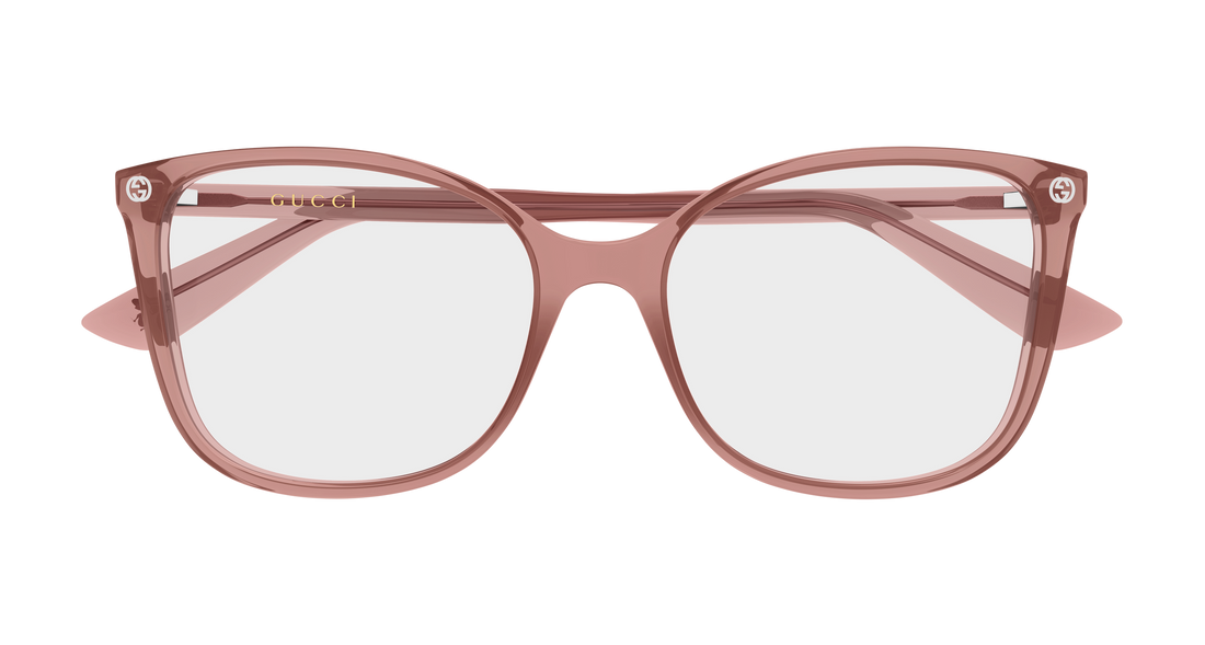 Occhiali da vista gucci gg0026o 025 rosa cat eye femenino taglia 55mm - Vista dettagliata