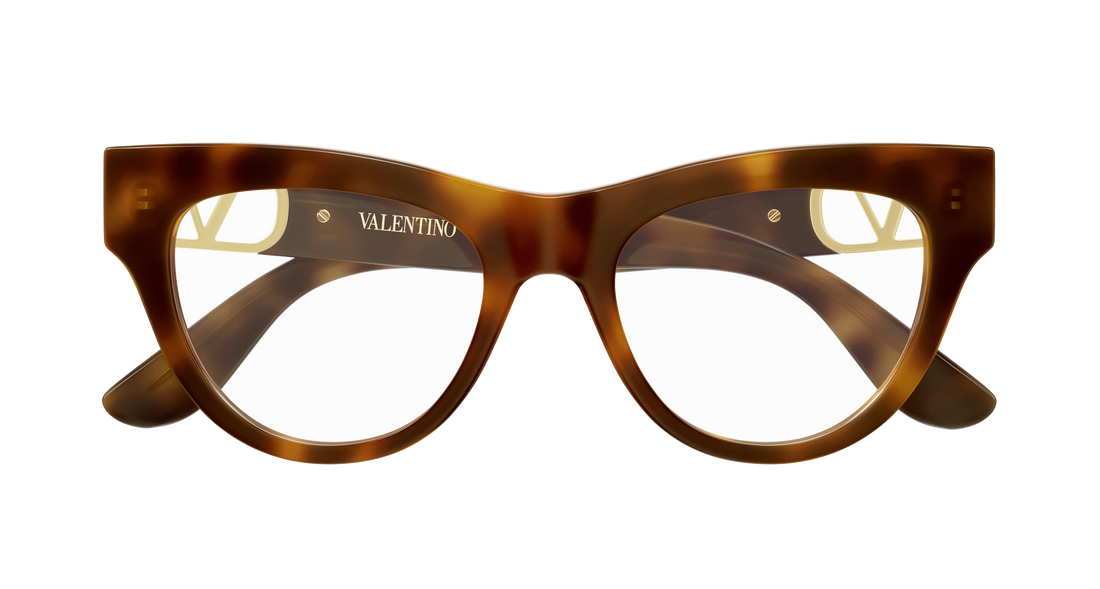 Brillen valentino vg0054o 008 havana cat eye femenino maat 51mm - Detailaanzicht
