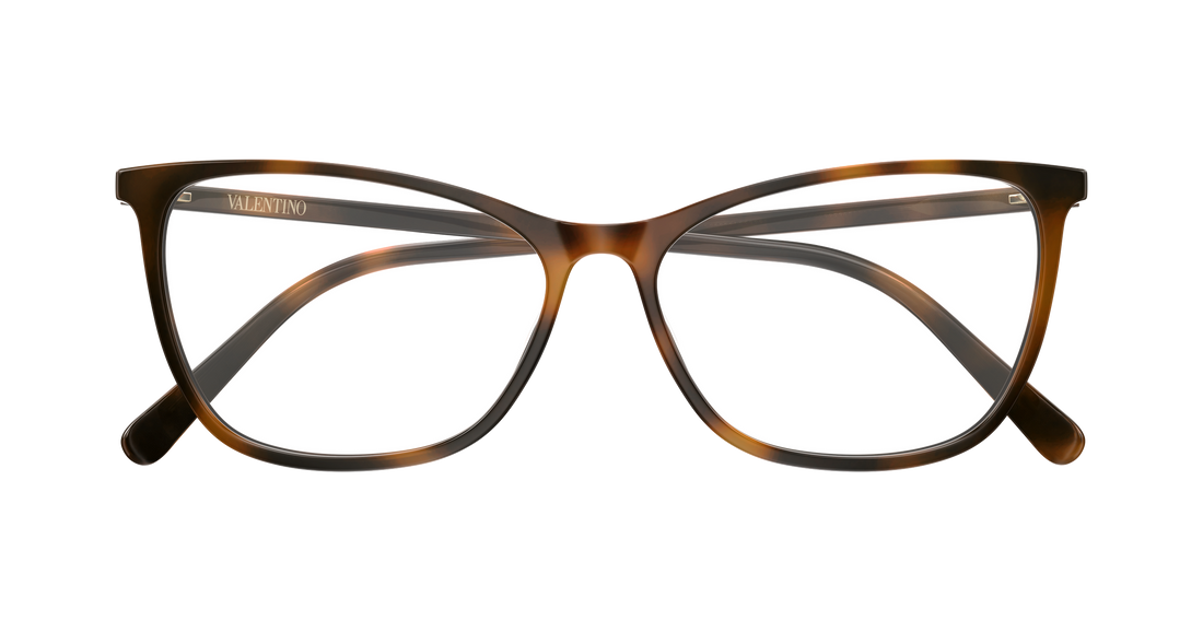 Lunettes de vue valentino vg0024o 003 havana cat eye femenino taille 56mm - Vue détaillée