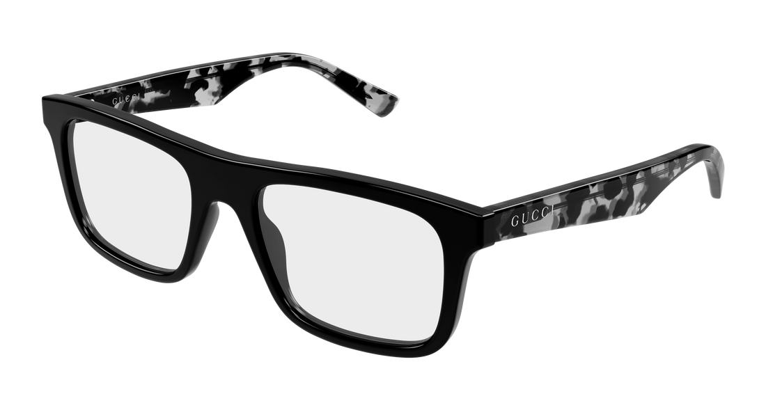 Occhiali da vista gucci gg2184o 004 negro rectangular / squared masculino taglia 52mm - Vista principale