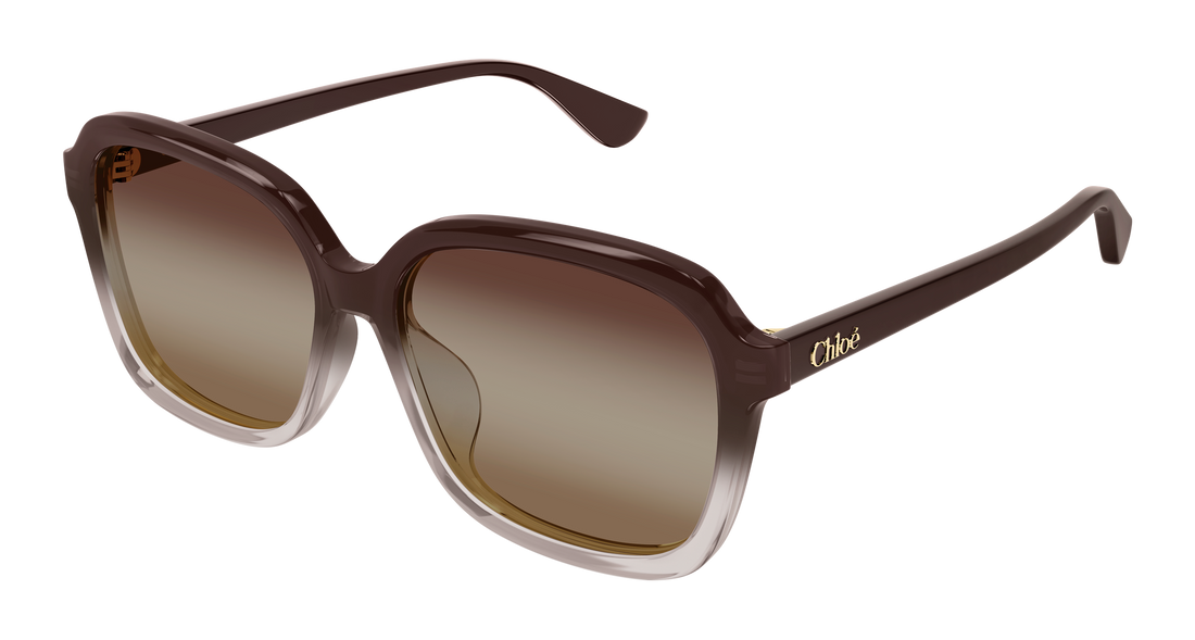 Solbriller chloé ch0390sk 003 marron rectangular / squared femenino størrelse 59mm - Hovedvisning
