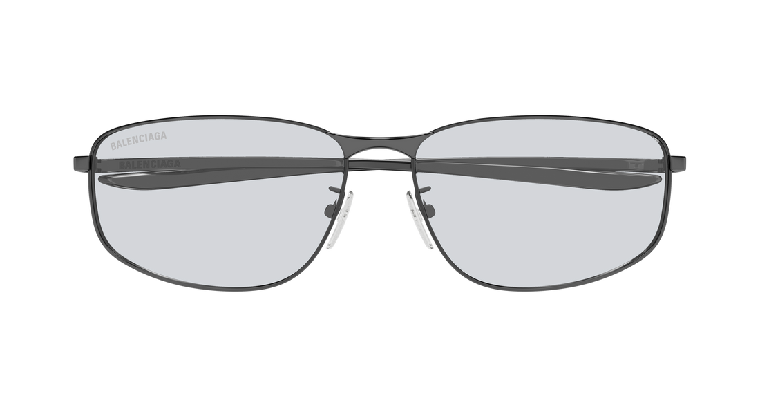 Solbriller balenciaga bb0494sa 004 plateado rectangular / squared masculino størrelse 61mm - Detaljeret visning