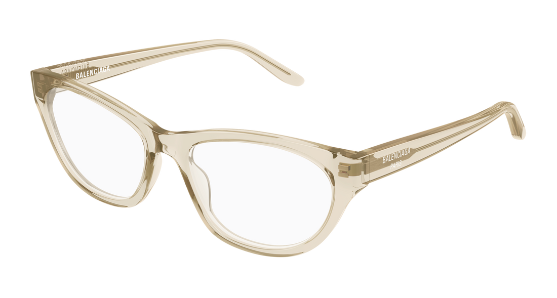 Occhiali da vista balenciaga bb0500o 005 beige cat eye femenino taglia 54mm - Vista principale