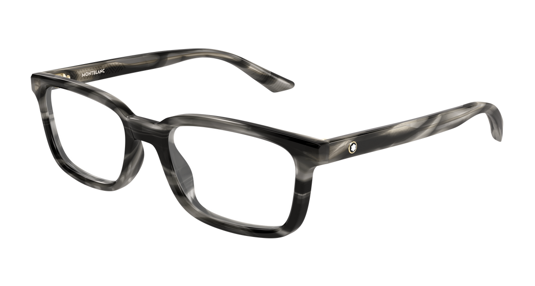 Occhiali da vista montblanc mb0458ol 004 gris rectangular / squared masculino taglia 55mm - Vista principale