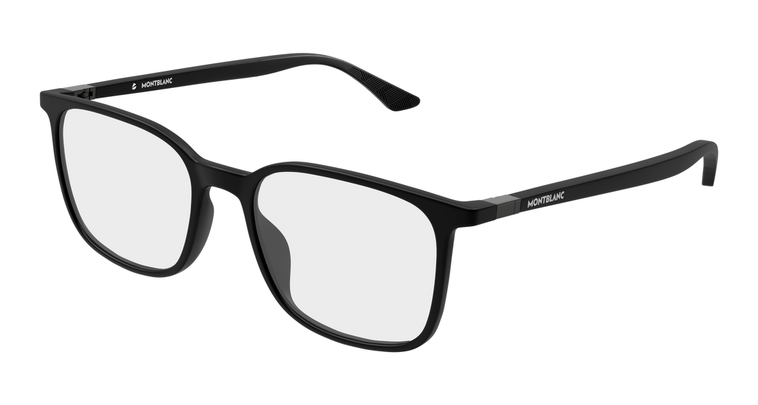 Briller montblanc mb0511o 002 negro rectangular / squared masculino størrelse 52mm - Hovedvisning