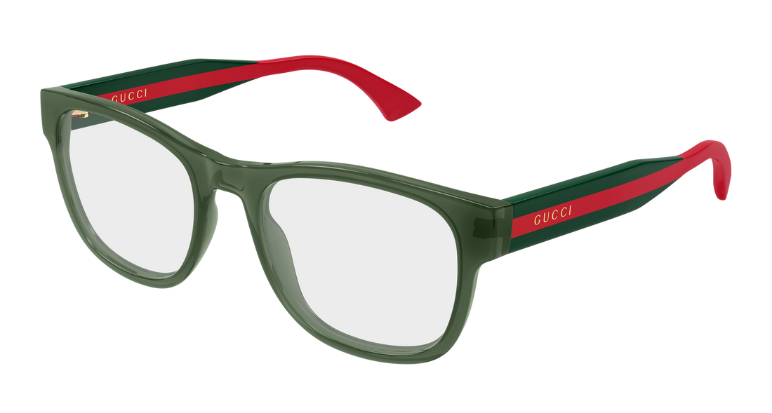 Occhiali da vista gucci gg0004onn 004 verde rectangular / squared masculino taglia 53mm - Vista principale