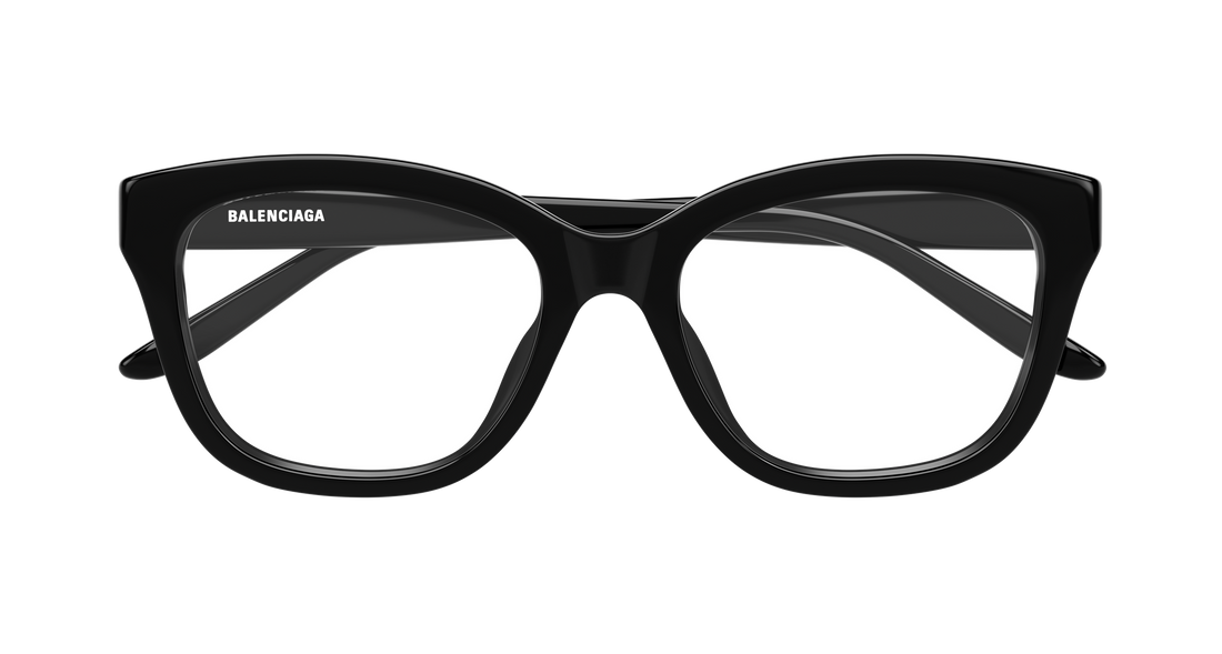 Glasögon balenciaga bb0534o 007 negro butterfly femenino storlek 55mm - Detaljvy