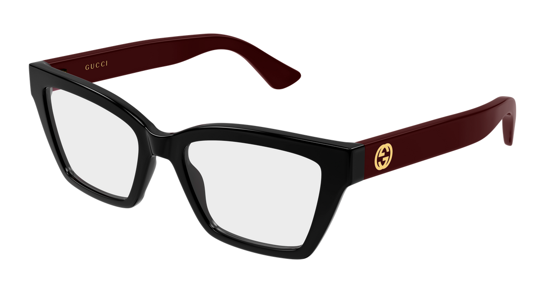 Brillen gucci gg1715o 011 negro cat eye femenino größe 55mm - Hauptansicht