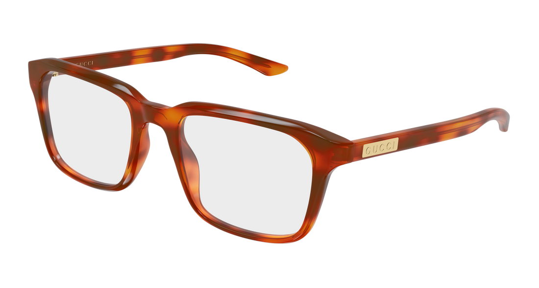 Occhiali da vista gucci gg2081o 008 havana rectangular / squared masculino taglia 53mm - Vista principale
