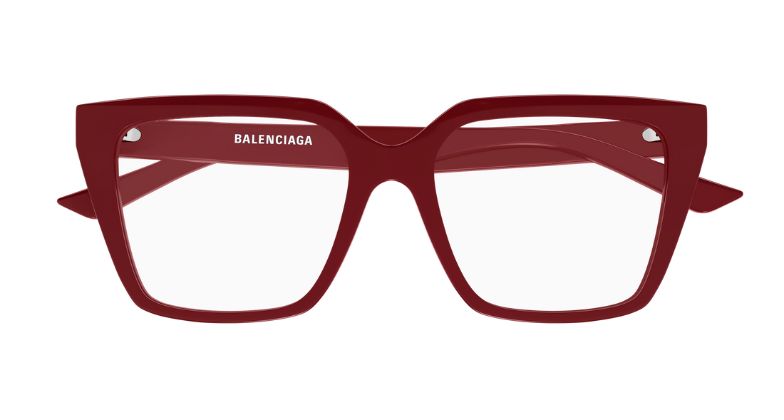 Gafas graduadas balenciaga bb0130o 013 rojo rectangular / squared femenino talla 53mm - Vista de detalle