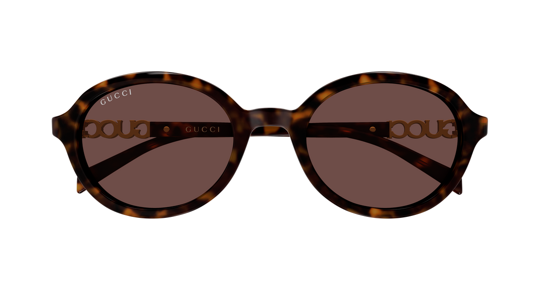 Sonnenbrillen gucci gg2033sa 002 havana round/oval/panthos femenino größe 52mm - Detailansicht