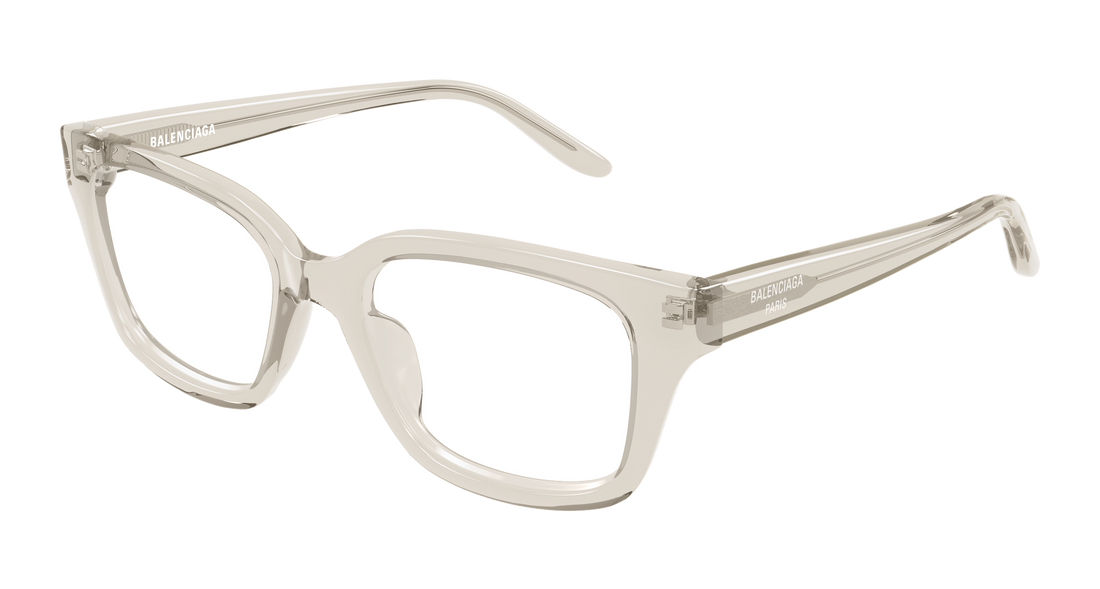Glasögon balenciaga bb0532o 009 beige rectangular / squared femenino storlek 54mm - Huvudvy