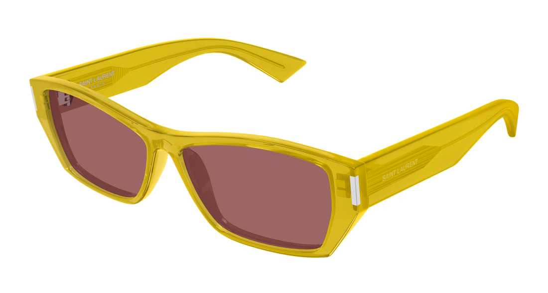 Lunettes de soleil saint laurent sl 928 004 amarillo rectangular / squared femenino taille 57mm - Vue principale