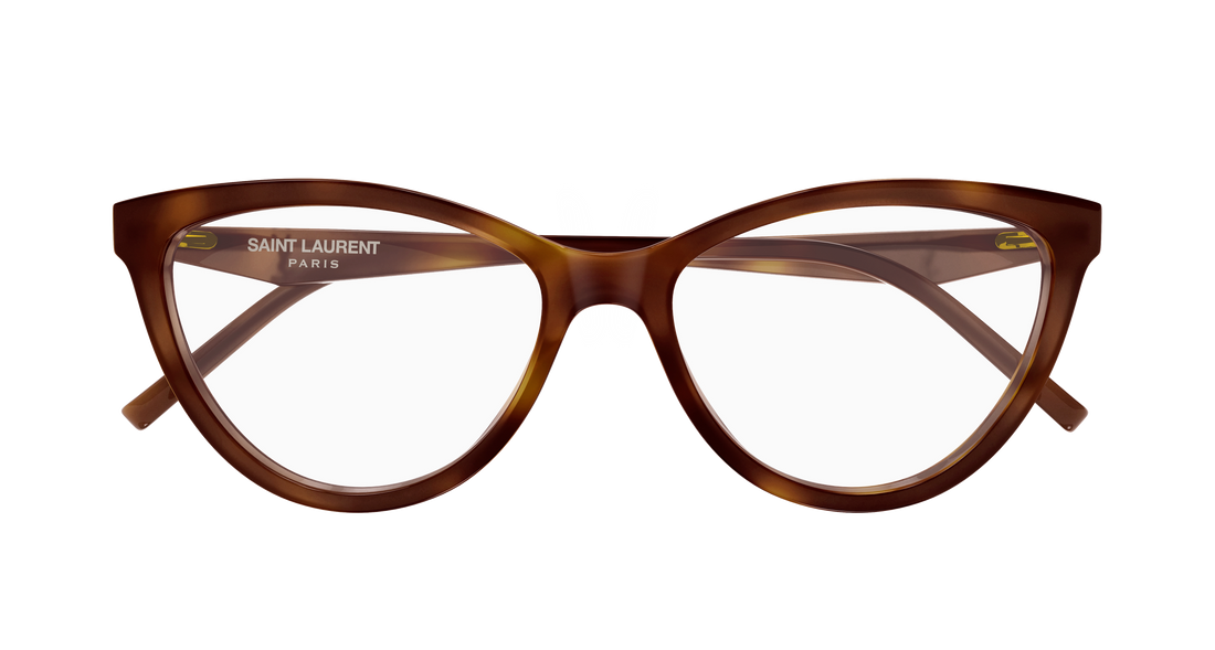 Okulary korekcyjne saint laurent sl m185 003 havana cat eye femenino rozmiar 55mm - Widok szczegółowy