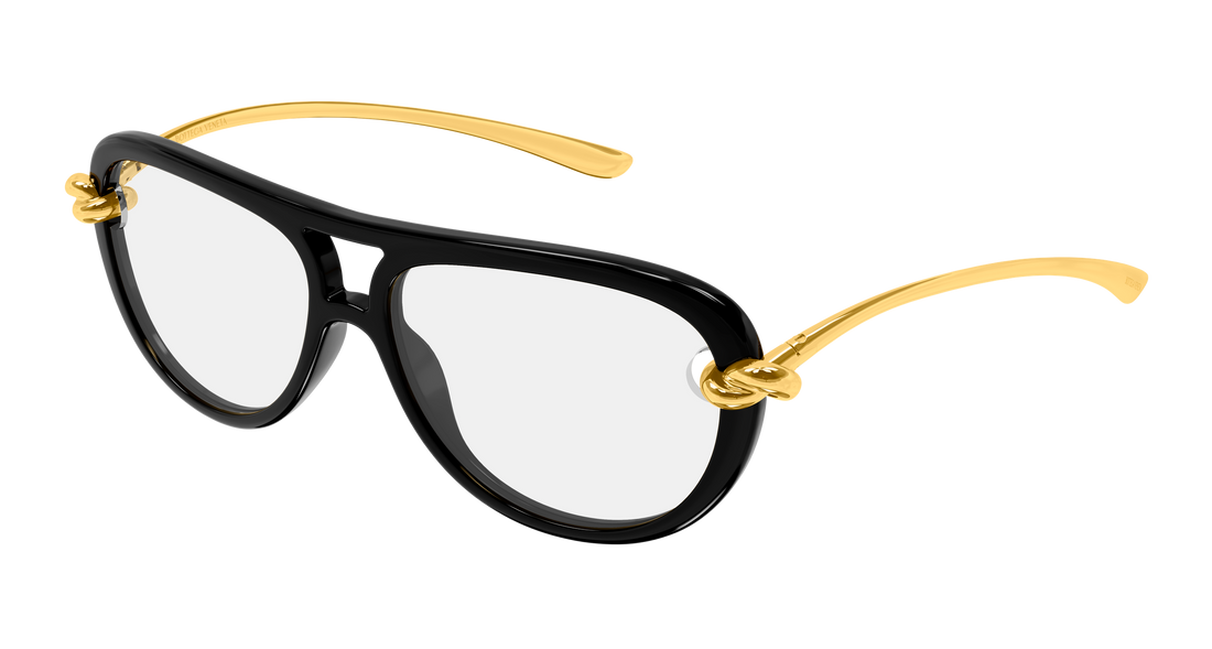 Okulary przeciwsłoneczne bottega veneta bv1418s 006 negro pilot/navigator femenino rozmiar 58mm - Widok główny