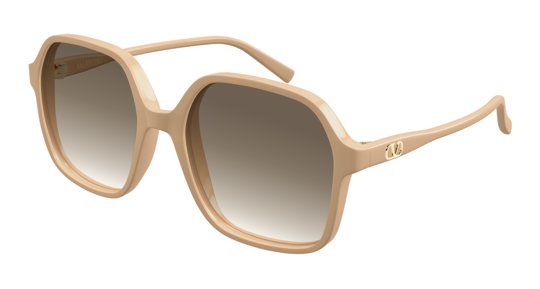 Occhiali da sole valentino vg0018sa 003 beige rectangular / squared femenino taglia 58mm - Vista principale