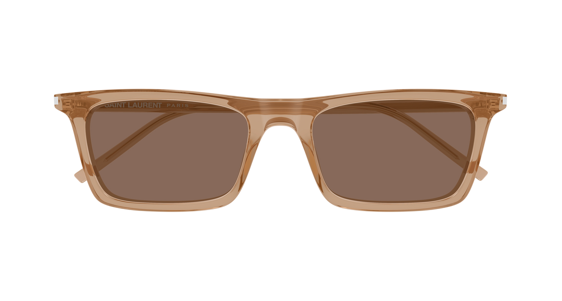 Occhiali da sole saint laurent sl 890 betty thin 005 marron rectangular / squared unisex taglia 54mm - Vista dettagliata