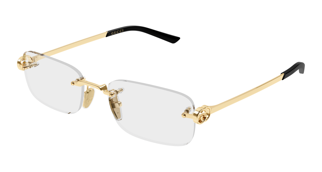 Dioptrijske naočale gucci gg2231o 001 dorado rectangular / squared femenino veličina 55mm - Glavni prikaz