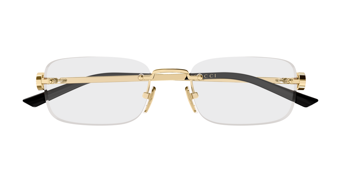 Dioptrijske naočale gucci gg2231o 002 dorado rectangular / squared femenino veličina 55mm - Detaljni prikaz