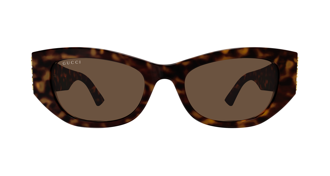 Sonnenbrillen gucci gg2044sa 002 havana cat eye femenino größe 53mm - Detailansicht