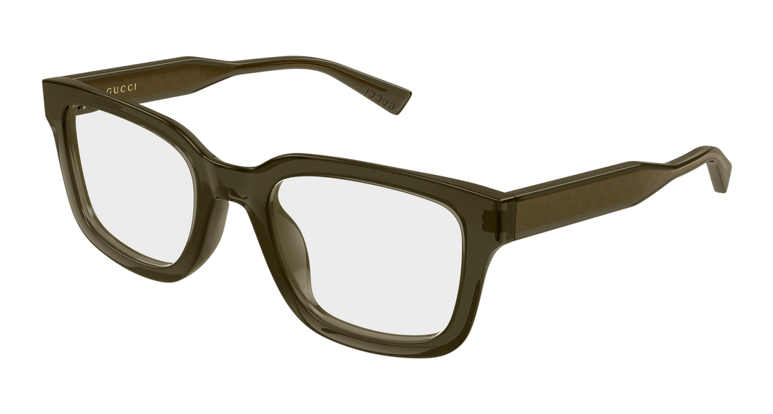 Occhiali da vista gucci gg2071ol 003 verde rectangular / squared masculino taglia 52mm - Vista principale