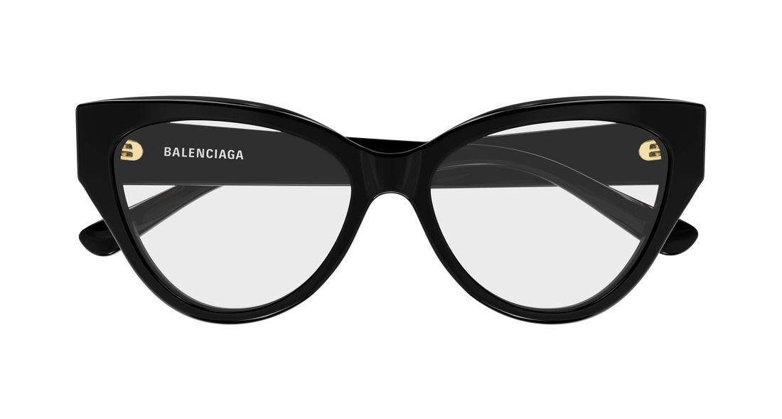 Occhiali da vista balenciaga bb0482o 001 negro cat eye femenino taglia 56mm - Vista dettagliata