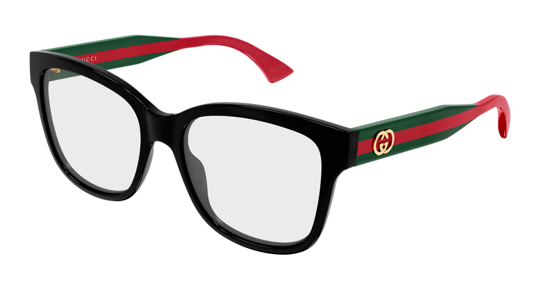 Occhiali da vista gucci gg0038oann 001 negro butterfly femenino taglia 54mm - Vista principale