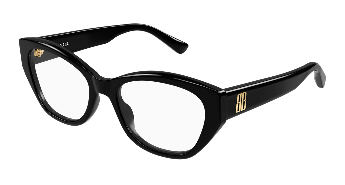 Gafas graduadas balenciaga bb0481o 005 negro cat eye femenino talla 56mm - Vista principal