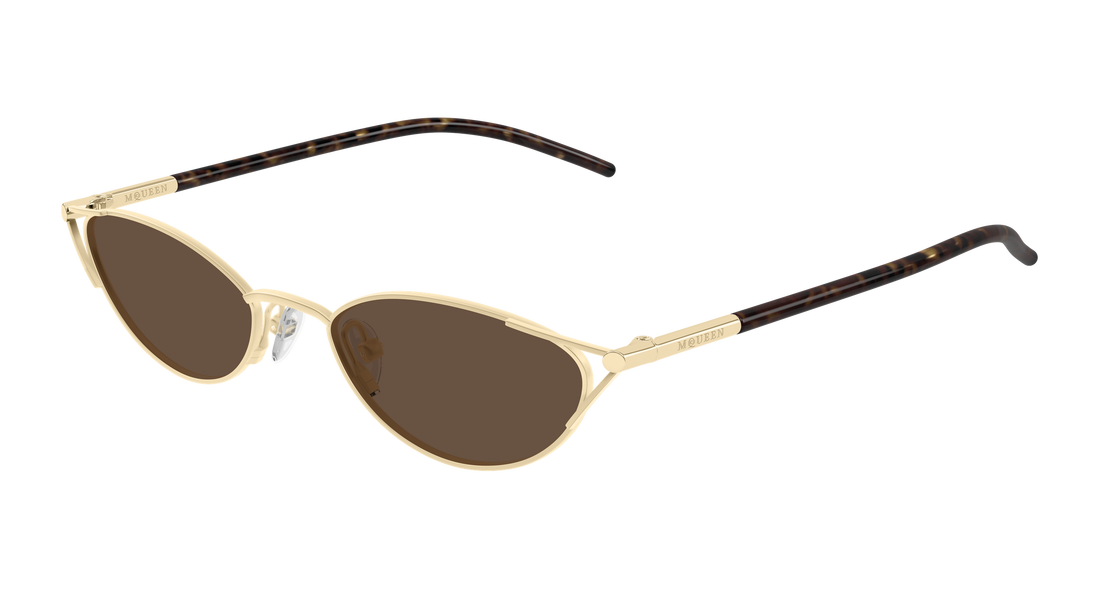 Sunglasses alexander mcqueen am0563s 002 dorado cat eye femenino size 50mm - Main view
