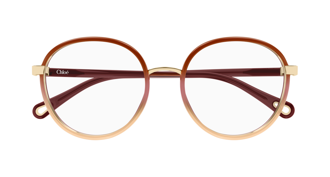 Brillen chloé ch0033o 011 rojo round/oval/panthos femenino maat 51mm - Detailaanzicht