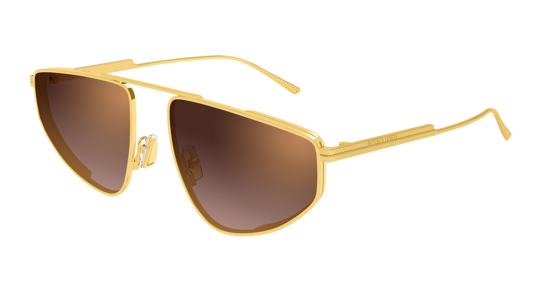 Lunettes de soleil bottega veneta bv1466s 004 dorado pilot/navigator femenino taille 59mm - Vue principale