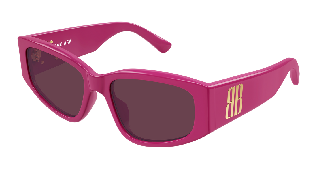 Lunettes de soleil balenciaga bb0475s 004 rosa cat eye femenino taille 56mm - Vue principale
