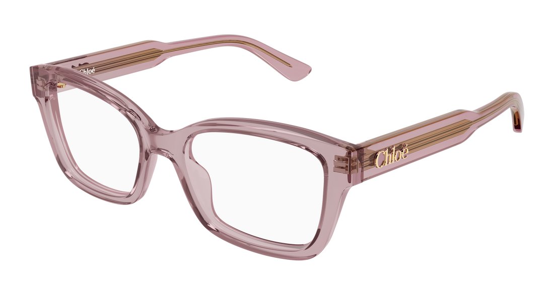 Óculos graduados chloé ch0380o 004 rosa cat eye femenino tamanho 51mm - Vista principal