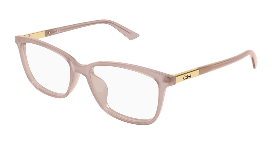 Briller chloé ch0371oa 003 beige butterfly femenino størrelse 55mm - Hovedvisning