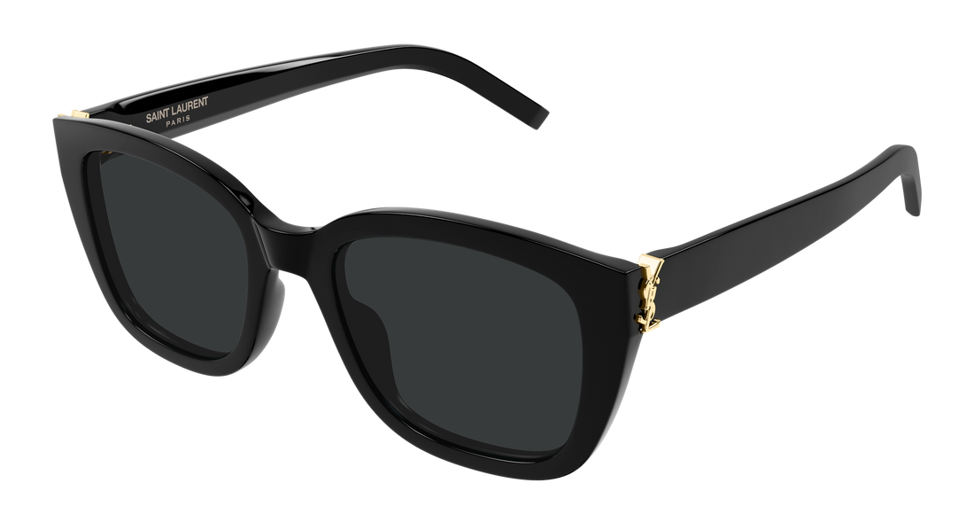 Solbriller saint laurent sl m176 001 negro cat eye femenino størrelse 53mm - Hovedvisning