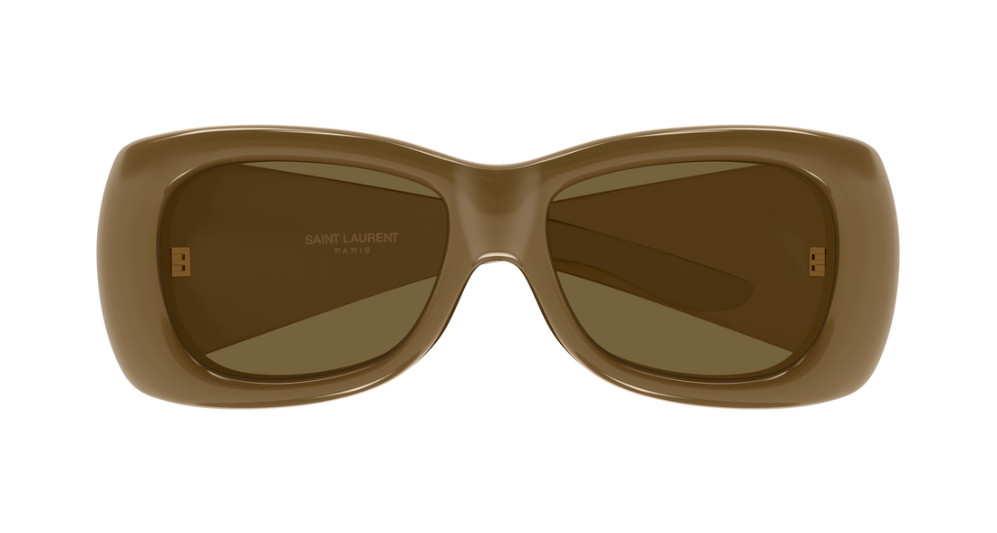 Sunglasses saint laurent sl 901 howl 009 marron rectangular / squared unisex size 61mm - Detailed view
