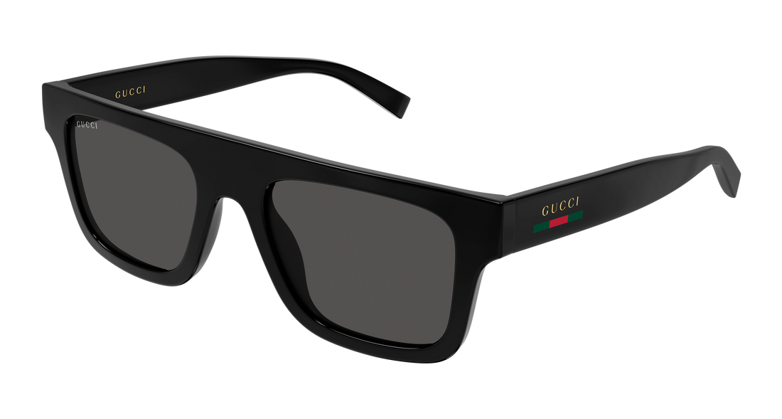 Solglasögon gucci gg2235s 001 negro rectangular / squared masculino storlek 53mm - Huvudvy