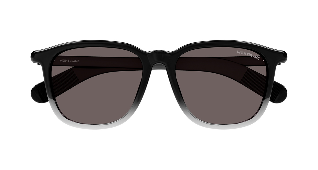 Occhiali da sole montblanc mb0497s 003 negro rectangular / squared masculino taglia 52mm - Vista dettagliata
