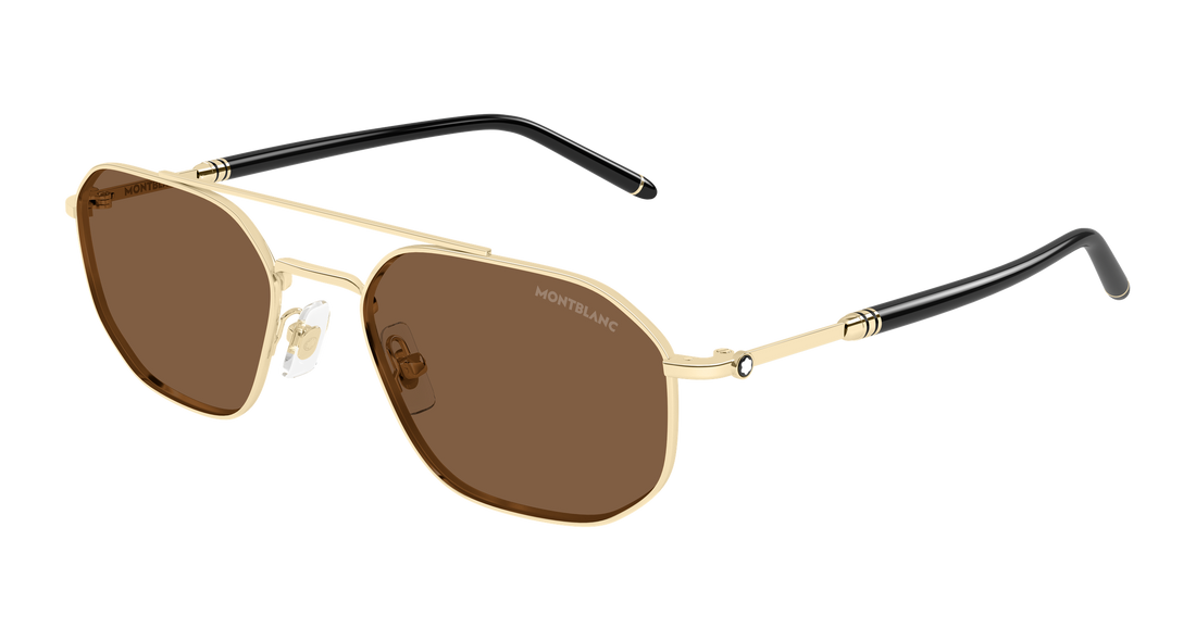 Sonnenbrillen montblanc mb0481s 002 dorado pilot/navigator masculino größe 55mm - Hauptansicht