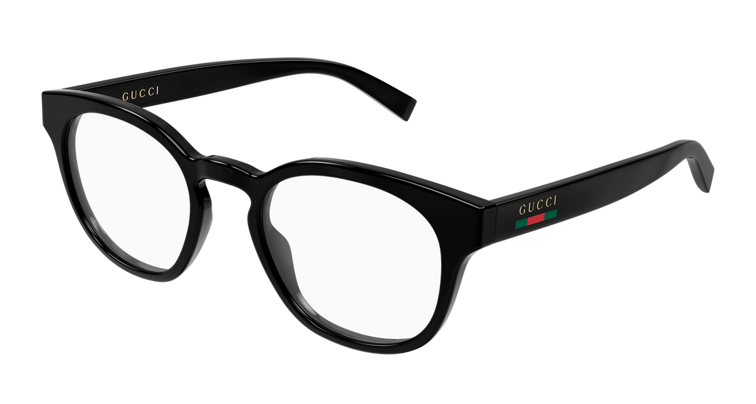 Lunettes de vue gucci gg1859o 004 negro round/oval/panthos masculino taille 52mm - Vue principale
