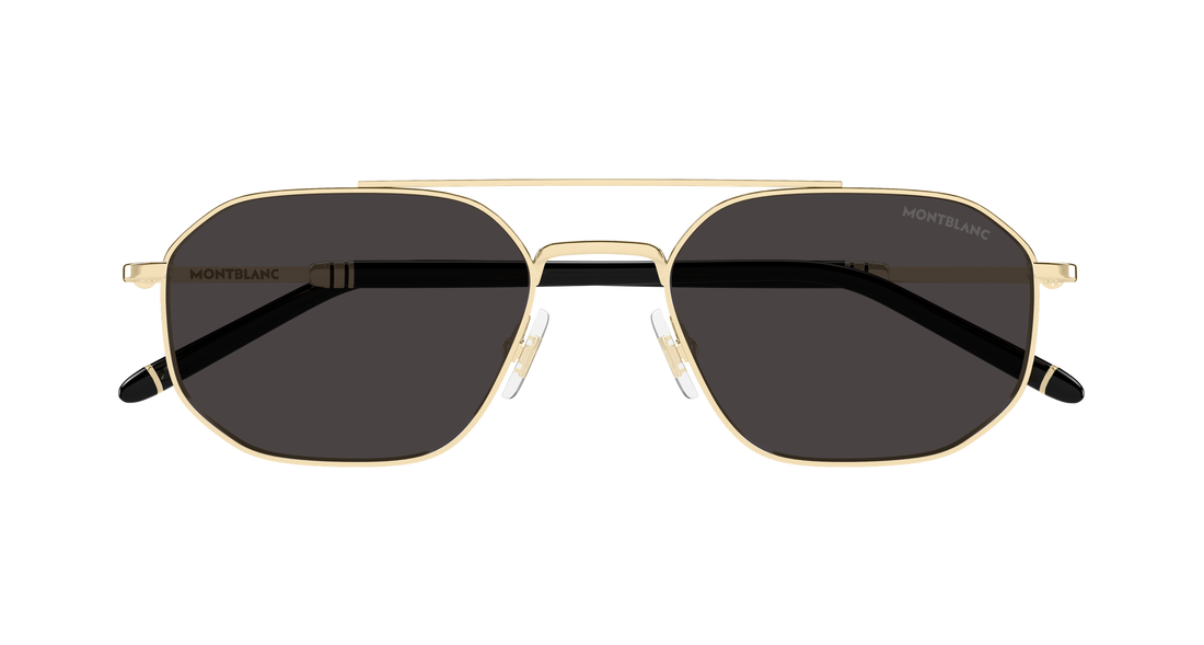 Sonnenbrillen montblanc mb0481s 001 dorado pilot/navigator masculino größe 55mm - Detailansicht
