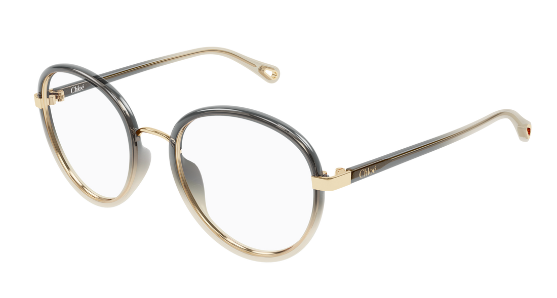 Briller chloé ch0308o 005 gris round/oval/panthos femenino størrelse 53mm - Hovedvisning