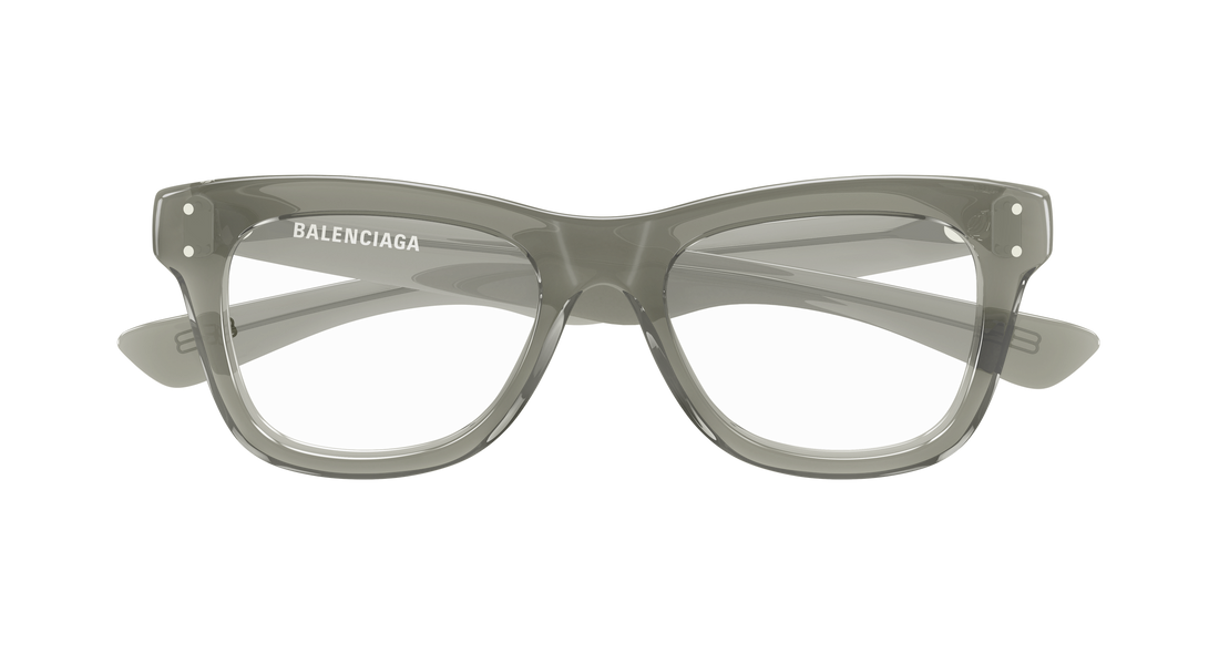 Briller balenciaga bb0524o 004 verde rectangular / squared masculino størrelse 53mm - Detaljeret visning
